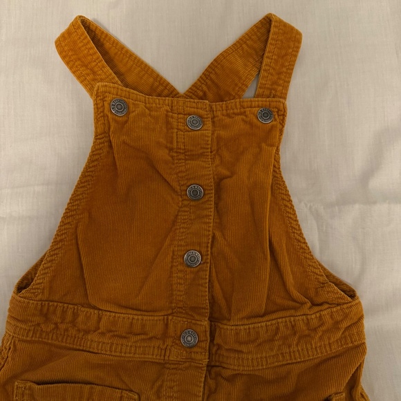Girl kids orange old navy dress jumpsuit size medium 8 pockets buttons design - Picture 3 of 5